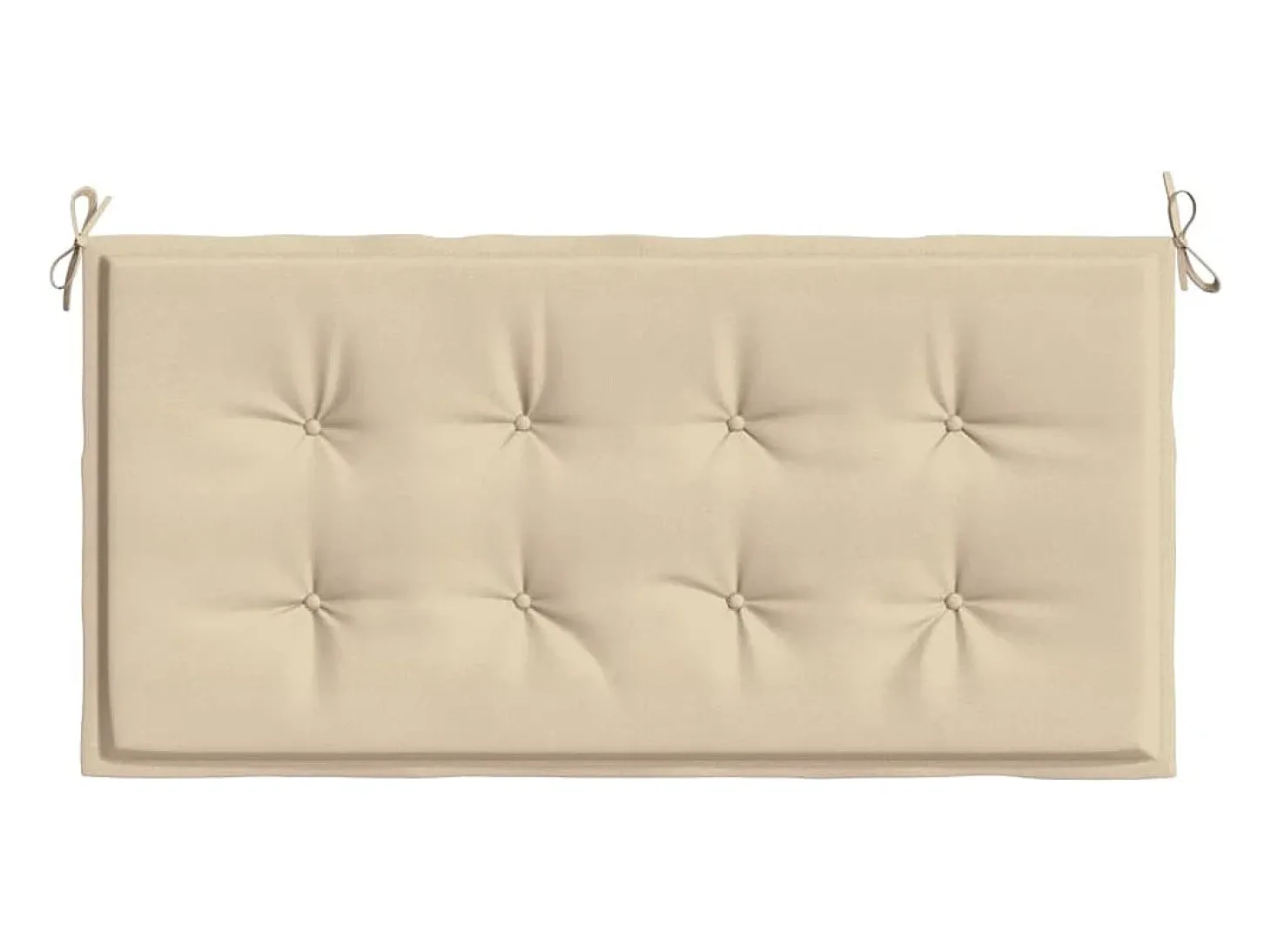 Cojín de banco de jardín tela Oxford beige 100x50x3 cm ES549002