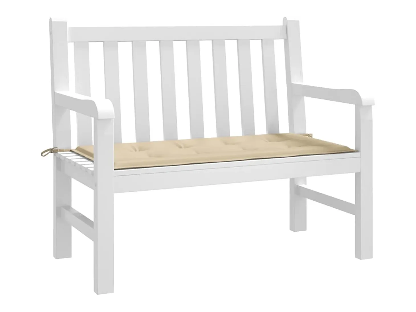 Cojín de banco de jardín tela Oxford beige 100x50x3 cm ES549002