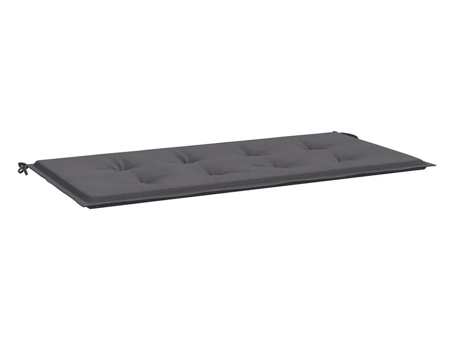 Cojín de banco de jardín tela Oxford gris antracita 120x50x3 cm ES633261