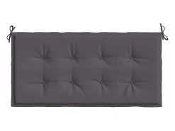 Cojín de banco de jardín tela Oxford gris antracita 100x50x3 cm ES453752