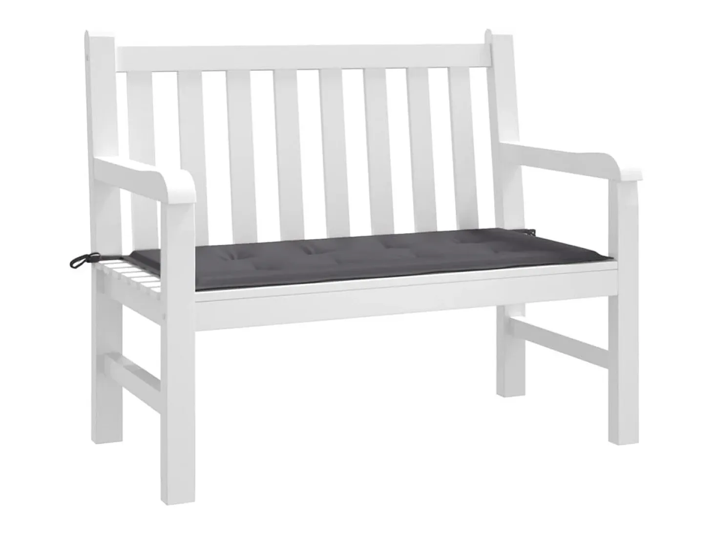 Cojín de banco de jardín tela Oxford gris antracita 100x50x3 cm ES453752