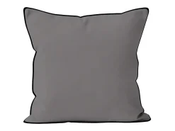 Cojín de microfibra lavado 60x60 cm BOHEME gris