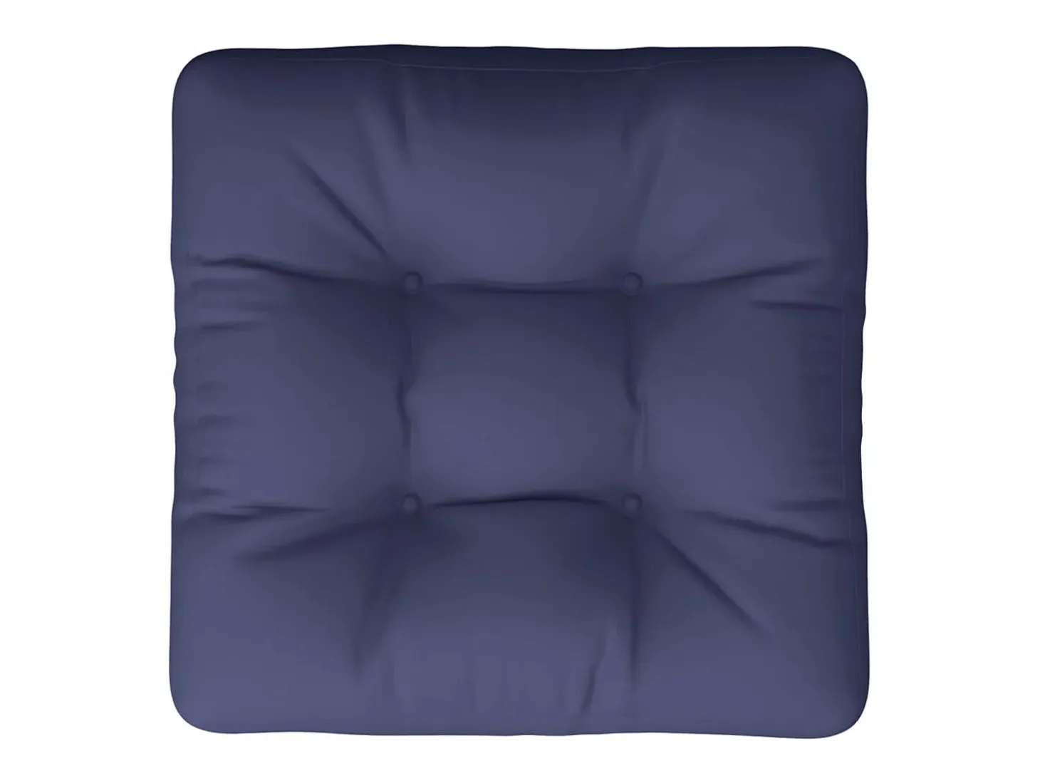 Cojín de muebles de palets tela Oxford azul marino 58x58x10 cm