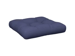 Cojín de muebles de palets tela Oxford azul marino 58x58x10 cm