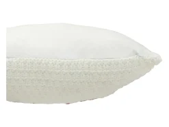 Cojín de poliéster blanco 45*45*15 cm