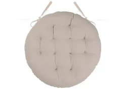 Cojín de silla redondo y bicolor 38 x 38 cm