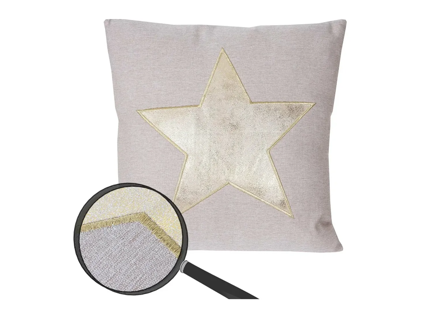 Cojín decorativo estrella