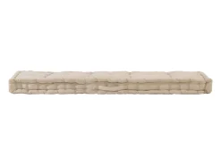 Cojín para palés algodón beige 120x40x7 cm ES484280