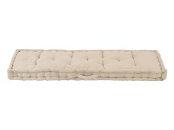 Cojín para palés algodón beige 120x40x7 cm ES484280
