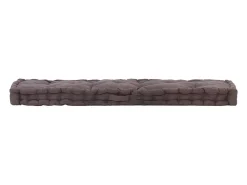 Cojín para palés algodón gris antracita 120x40x7 cm