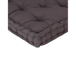 Cojín para palés algodón gris antracita 120x40x7 cm ES509275