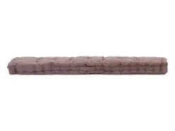 Cojín para palés algodón gris taupe 120x40x7 cm ES711426