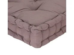 Cojín para palés algodón gris taupe 120x40x7 cm ES711426