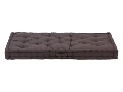 Cojín para palés algodón gris antracita 120x80x10 cm