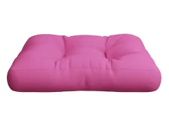 Cojín para palés tela Oxford rosa 58x58x10 cm ES233353