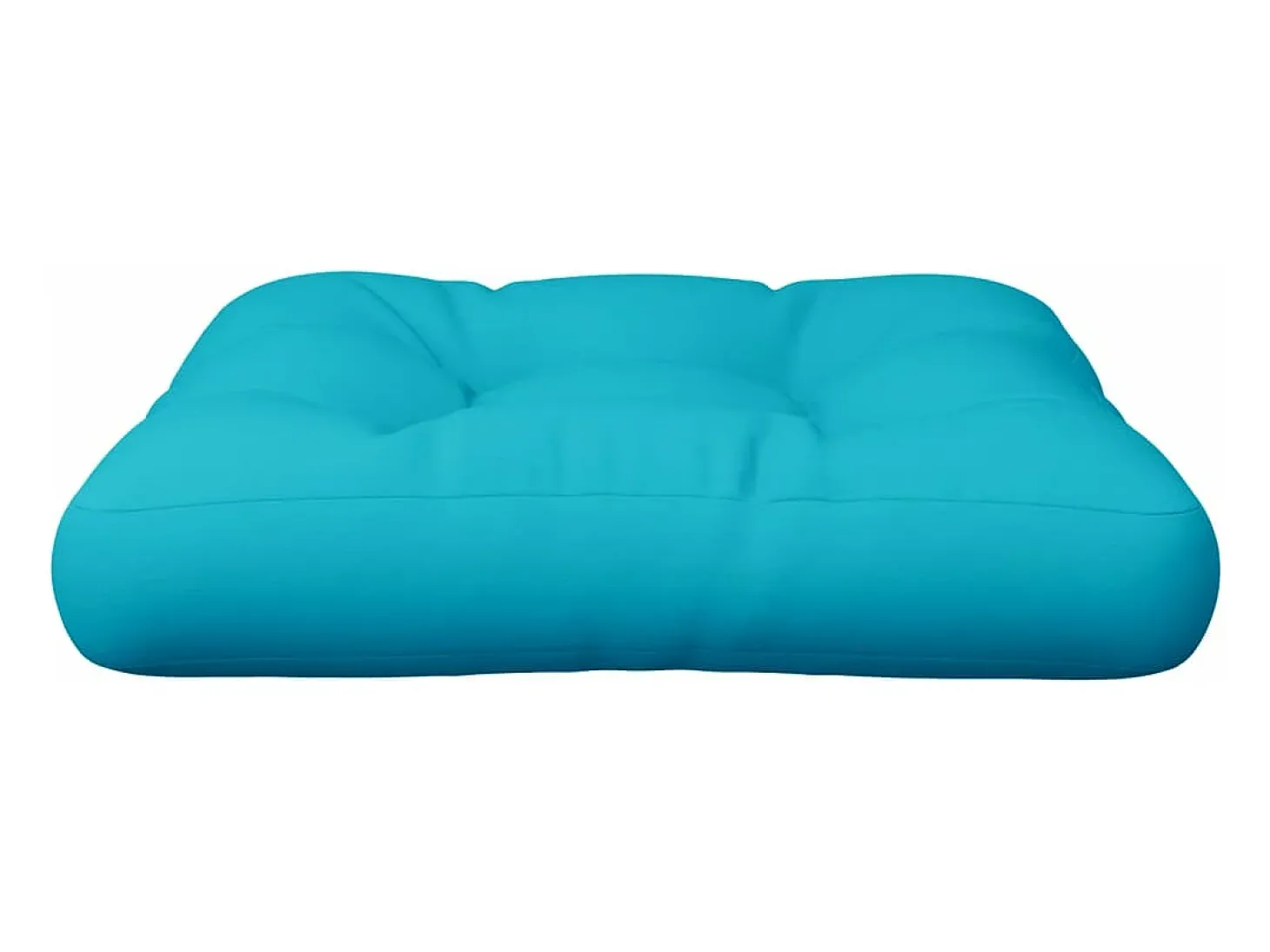 Cojín para palés tela Oxford turquesa 58x58x10 cm