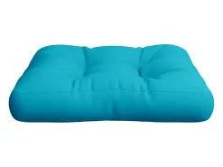 Cojín para palés tela Oxford turquesa 58x58x10 cm