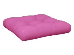 Cojín para palés tela Oxford rosa 58x58x10 cm