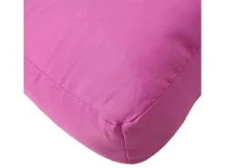 Cojín para palés tela rosa 80x40x12 cm