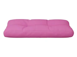 Cojín para palés tela rosa 80x40x12 cm ES710131