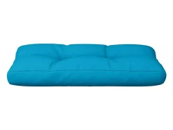Cojín para sofá de palets de tela azul claro 70x40x12 cm