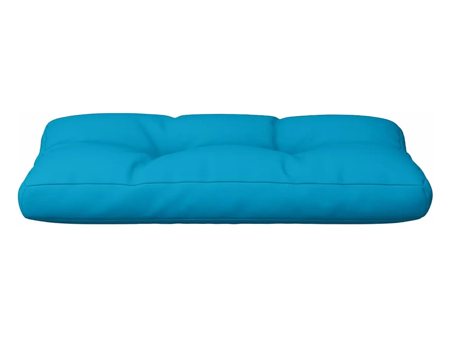 Cojín para sofá de palets de tela azul claro 70x40x12 cm