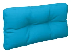 Cojín para sofá de palets de tela azul claro 70x40x12 cm
