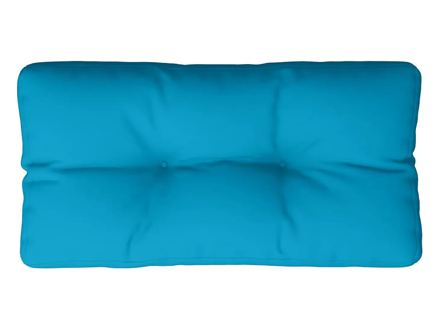 Cojín para sofá de palets de tela azul claro 70x40x12 cm