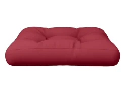 Cojín para sofá de palets de tela rojo tinto