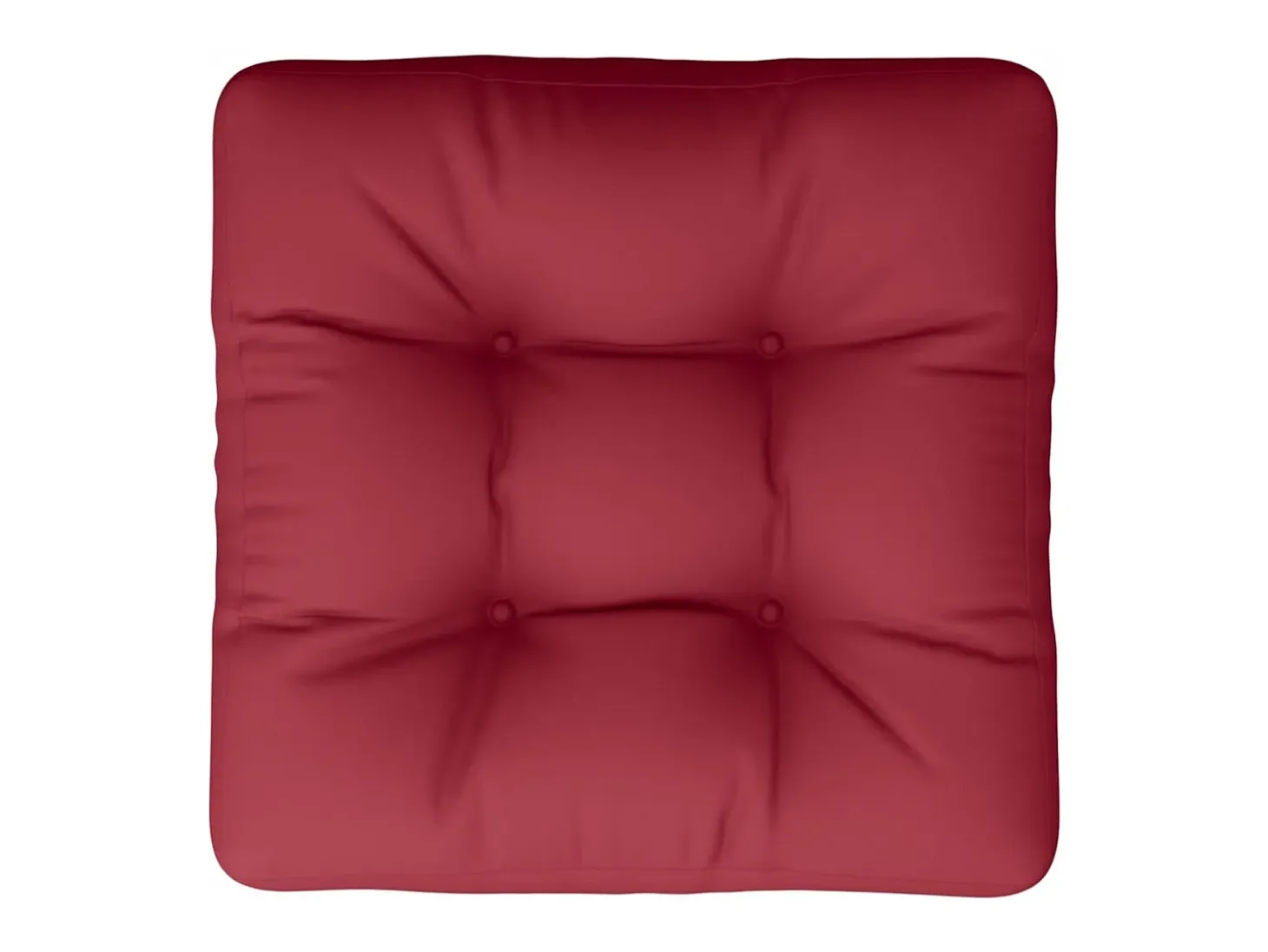 Cojín para sofá de palets de tela rojo tinto