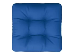 Cojín para sofá de palets de tela gris azul 50x50x12 cm