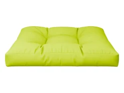 Cojín para sofá de palets de tela verde claro 80x80x12 cm