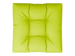 Cojín para sofá de palets de tela verde claro 80x80x12 cm
