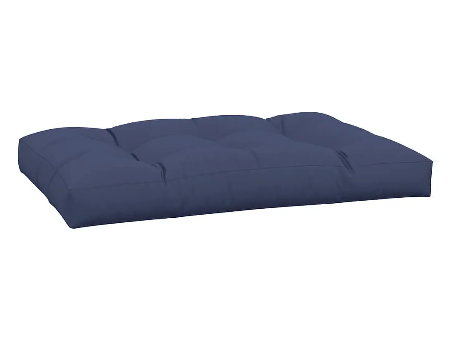 Cojín para sofá de palets de tela azul marino 120x80x12 cm