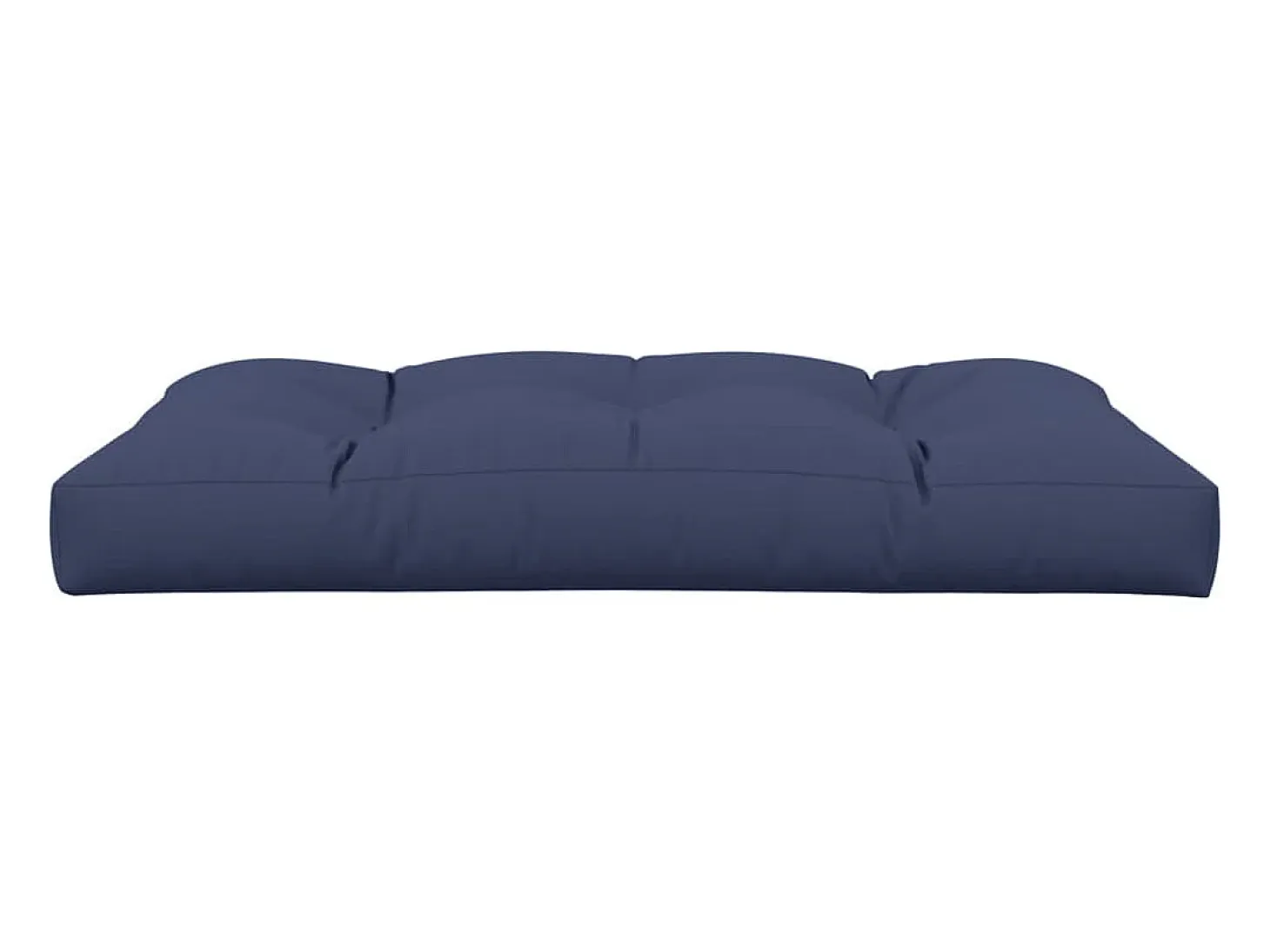 Cojín para sofá de palets de tela azul marino 120x80x12 cm