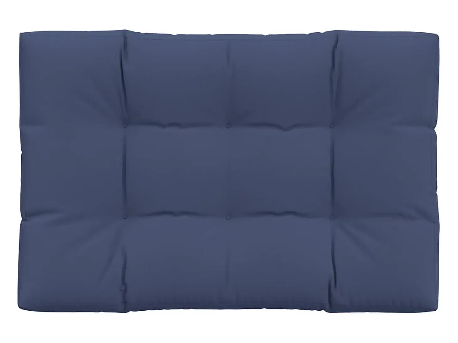 Cojín para sofá de palets de tela azul marino 120x80x12 cm
