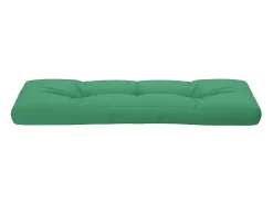 Cojín para sofá de palets de tela verde 120x40x12 cm