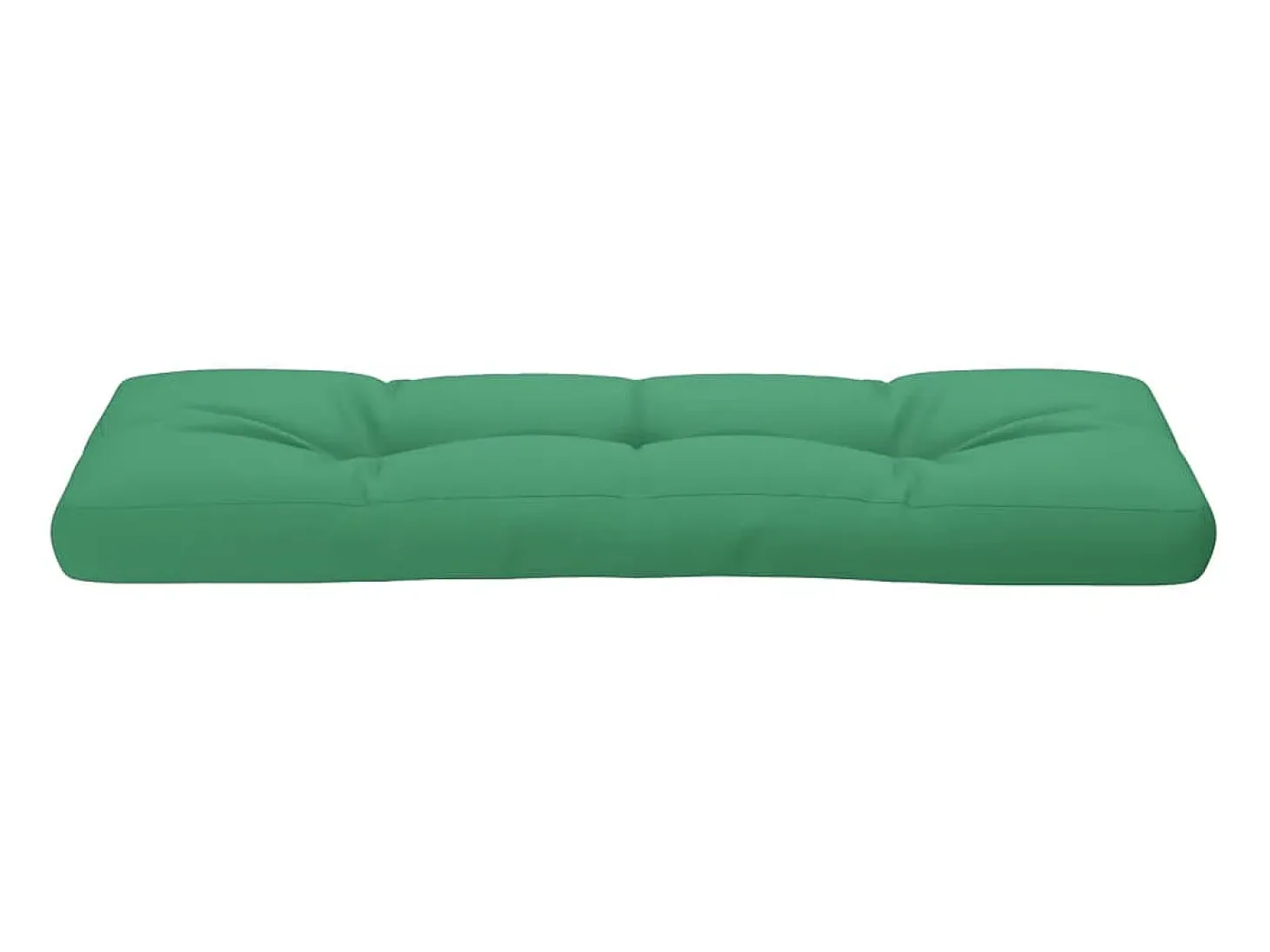 Cojín para sofá de palets de tela verde 120x40x12 cm