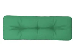 Cojín para sofá de palets de tela verde 120x40x12 cm