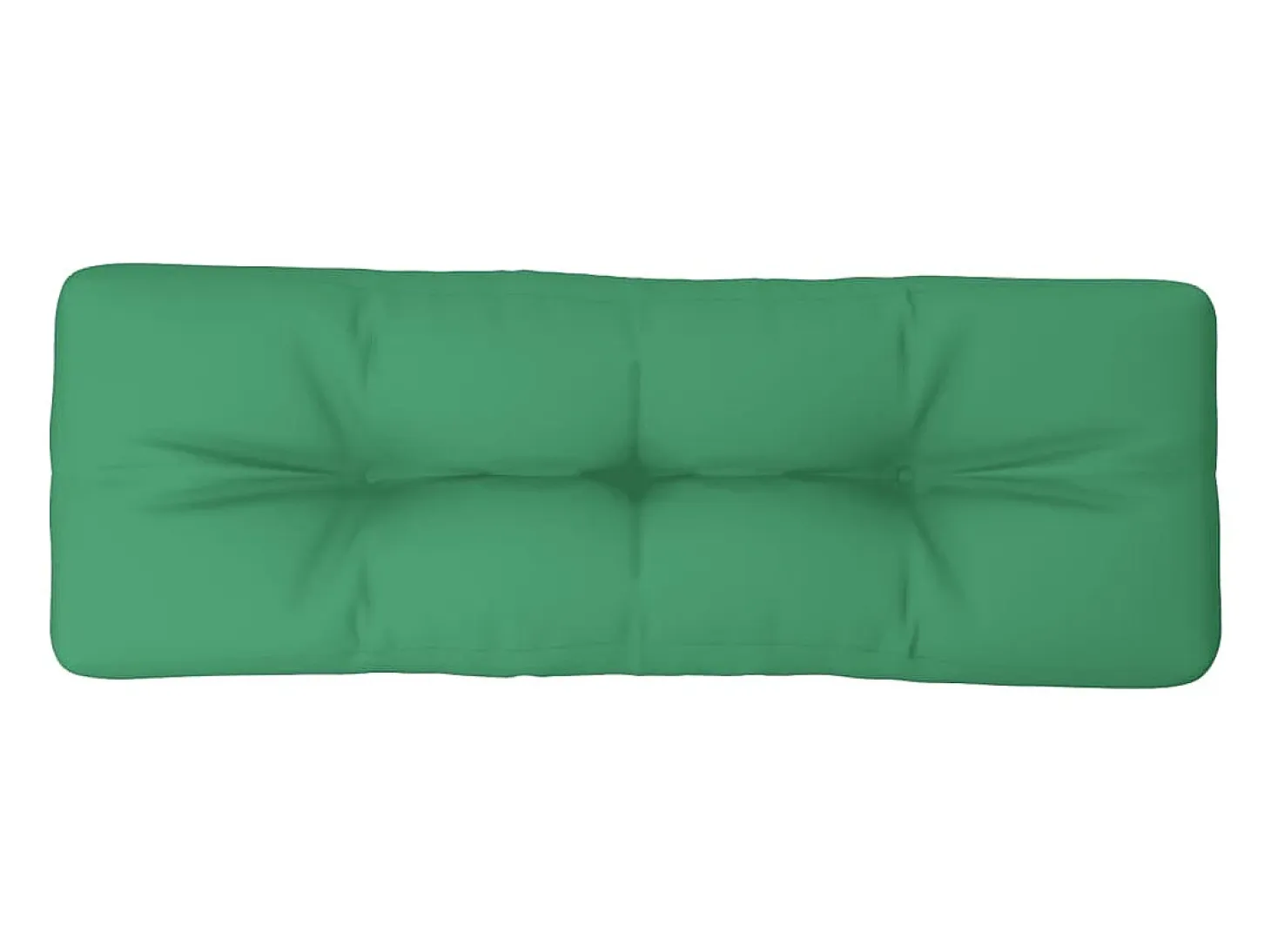 Cojín para sofá de palets de tela verde 120x40x12 cm