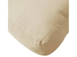 Cojín para sofá de palets de tela beige 50x40x12 cm