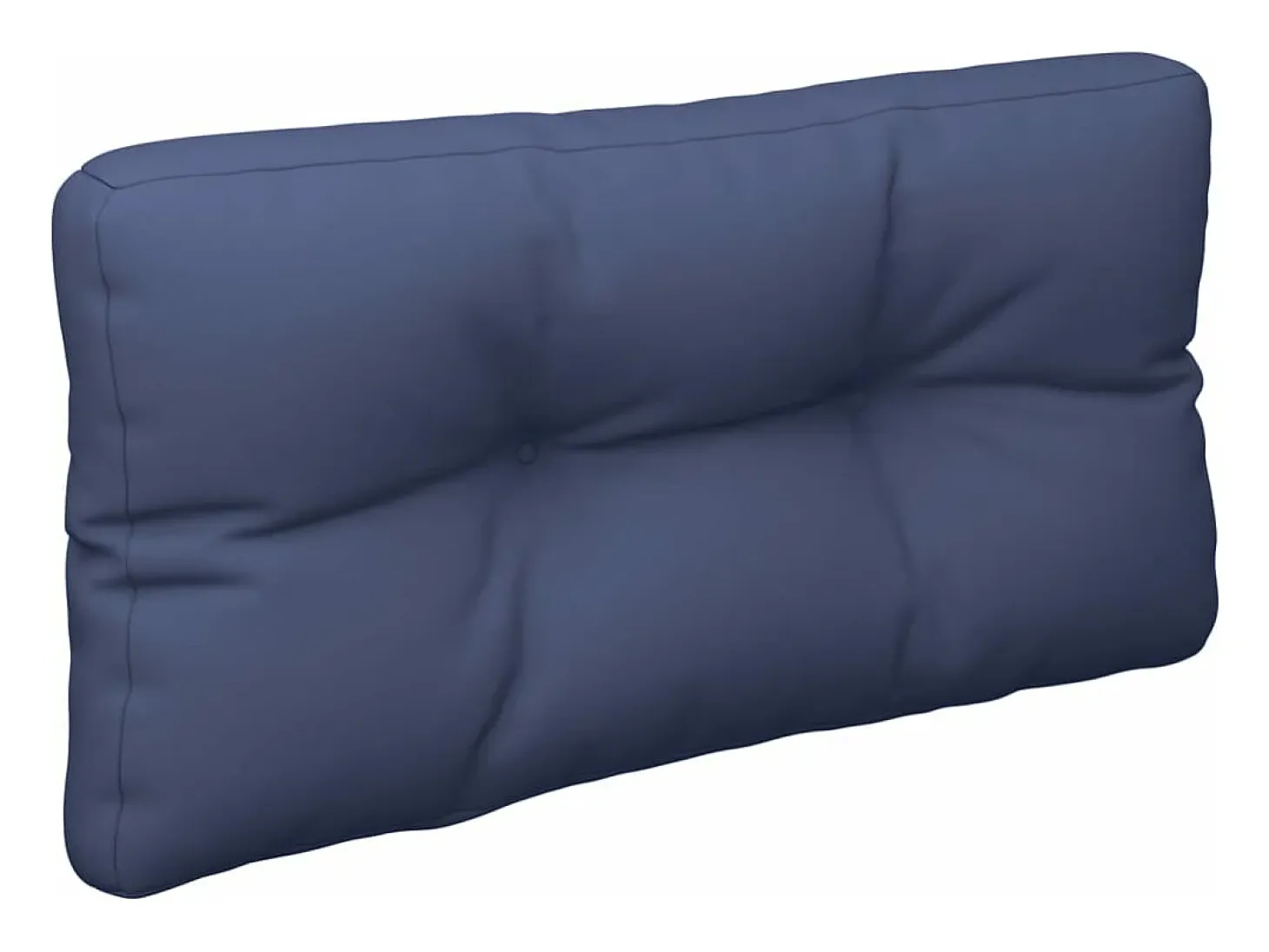 Cojín para sofá de palets de tela azul marino 120x40x12 cm