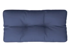 Cojín para sofá de palets de tela azul marino 120x40x12 cm