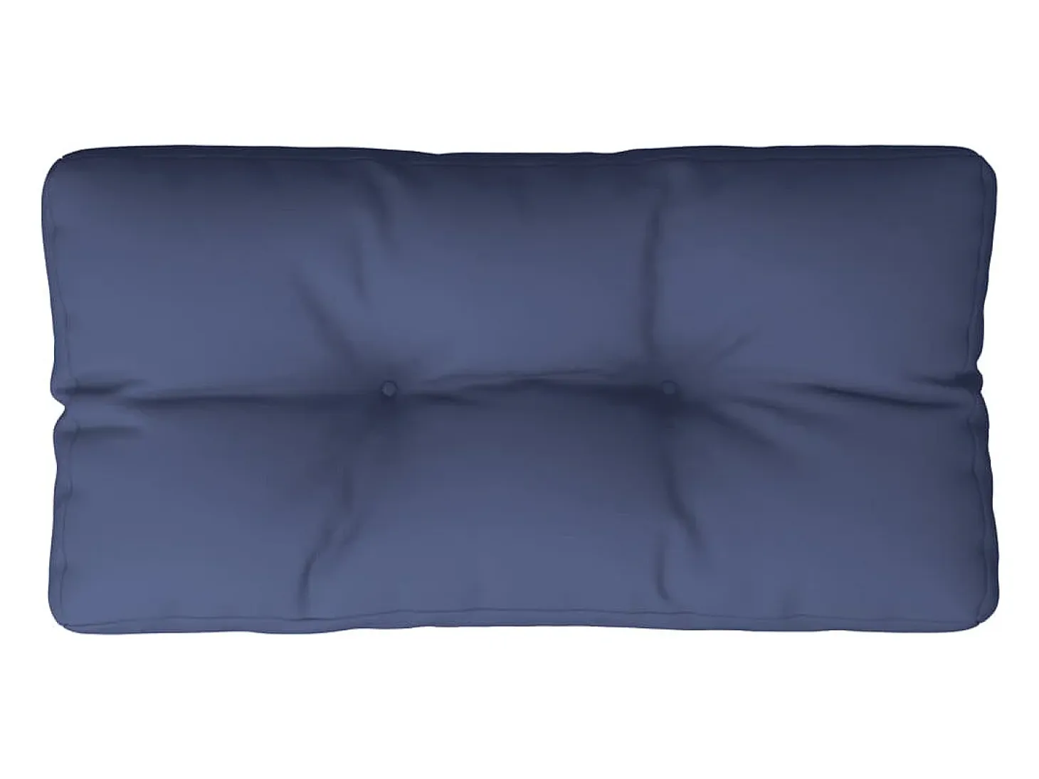 Cojín para sofá de palets de tela azul marino 120x40x12 cm