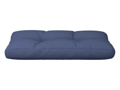 Cojín para sofá de palets de tela azul marino 120x40x12 cm