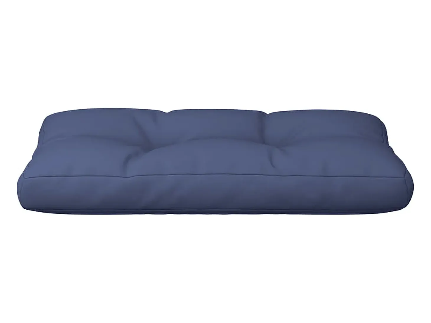 Cojín para sofá de palets de tela azul marino 120x40x12 cm