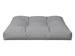Cojín para sofá de palets de tela gris 70x70x12 cm