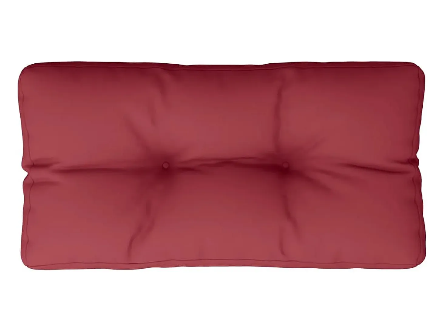 Cojín para sofá de palets de tela rojo tinto 70x40x12 cm