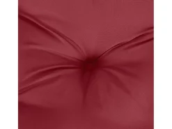 Cojín para sofá de palets de tela rojo tinto 70x40x12 cm