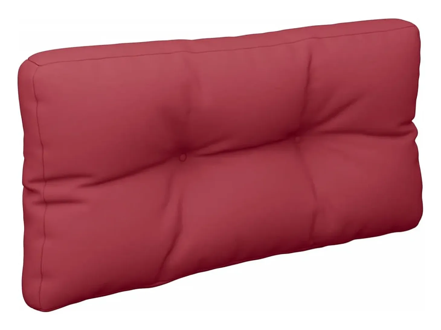 Cojín para sofá de palets de tela rojo tinto 70x40x12 cm